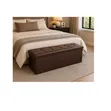110cm Leather Ottoman with Storage - 1