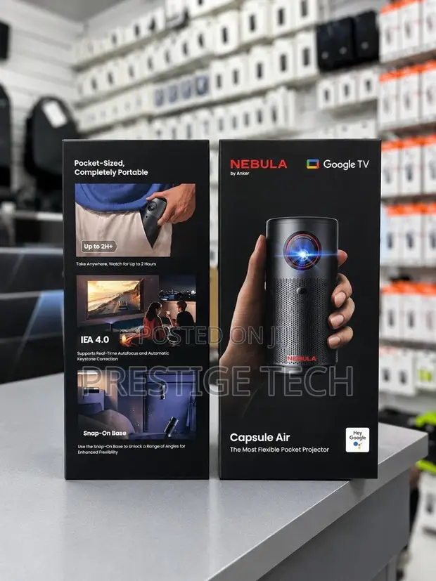 Nebula Capsule Air Google TV Smart Mini Projector - 1
