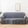 Grey Two-Seater Sofa Cover - 1