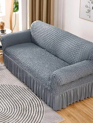 Grey Two-Seater Sofa Cover