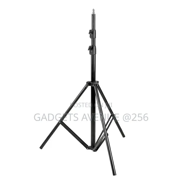 Black Adjustable Light Stand - 1