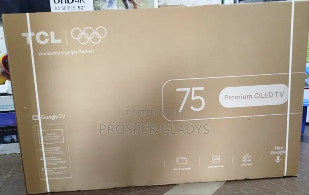 TCL 75" Premium QLED Smart Android TV - 1