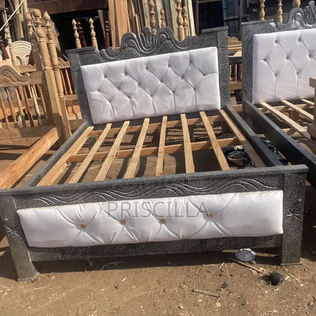 5x6 Silver Bed Frame - 1
