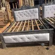 5x6 Silver Bed Frame - 1