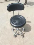 Height Adjustable Laboratory Stool with Backrest - 1