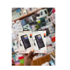 Porodo 4G LTE WiFi 6 Travel Router with 10000mAh Power Bank