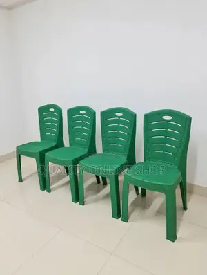 Rattan Style Plastic Dining Chairs (Set of 4)