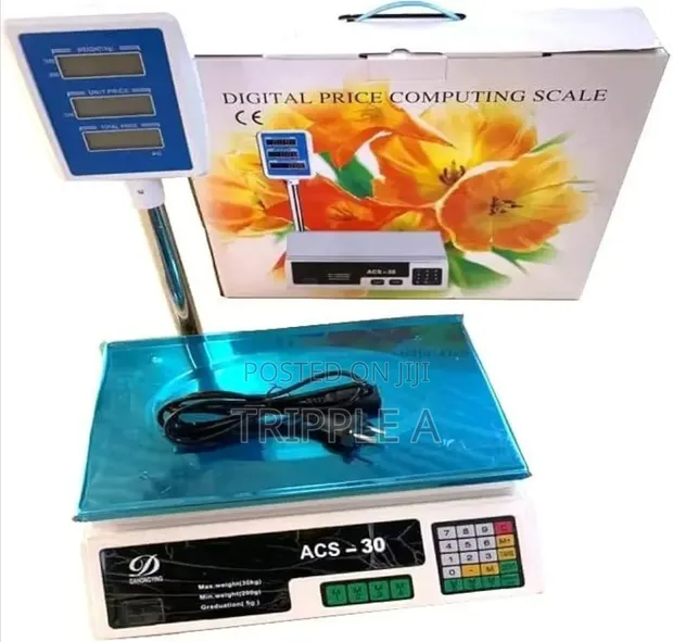 ACS-30kg Tower Display Weight Scale - 1