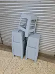 Matted Plastic Stools - 2