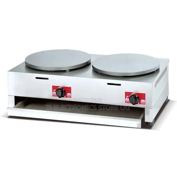 Commercial Double Plate Gas Crepe/Pancake/Chapatti Machine - 1