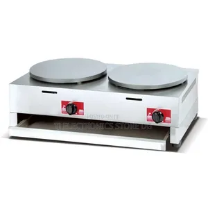 Commercial Double Plate Gas Crepe/Pancake/Chapatti Machine