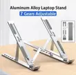 Foldable Aluminum Laptop Stand with Adjustable X-Frame - 1
