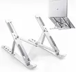 Foldable Aluminum Laptop Stand with Adjustable X-Frame - 2