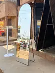Standing Mirror - Black Edge Guard - 2