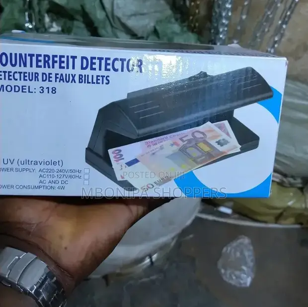 Brand New Electric Fake Note Money Detector Machine - Black - 1