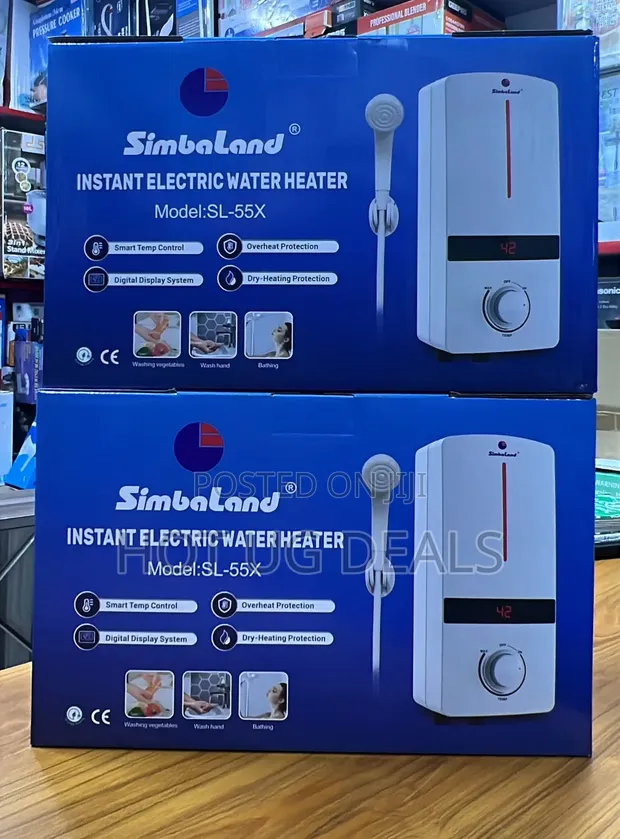 Simbaland Instant Electric Water Heater with Shower Head - 1