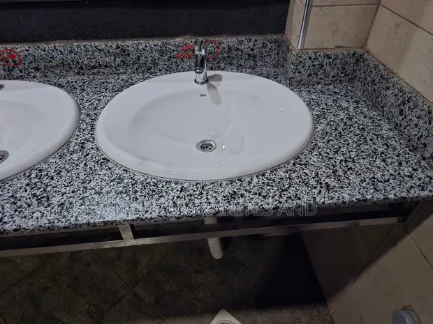 P-White Granite Floor Tiles - 1