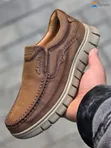 Clarks Black Leather Casual Lace-Up Boat Shoes - 3