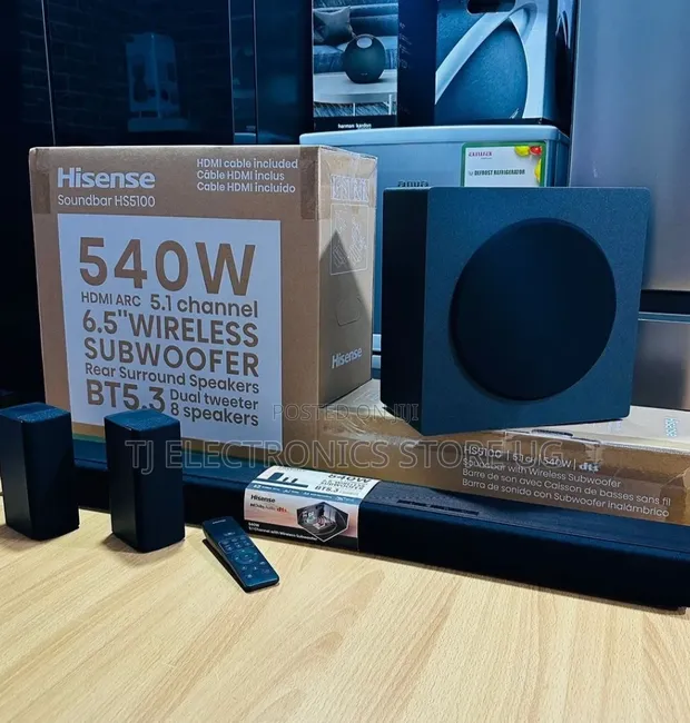 Hisense HS5100 5.1ch Wireless Sound Bar - 1