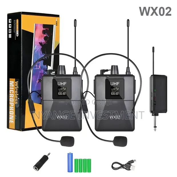 WX02 Double Wireless Microphone System - 1