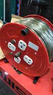 100% Pure Copper Extension Cord Reel, 50M, 4 Grounded Outlets - 1
