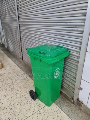Forest Green 120-Litre Plastic Dust Bin