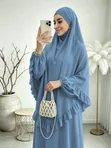 Women's Jalabiya - Multi-Color Polycotton & Silk Blend - 3