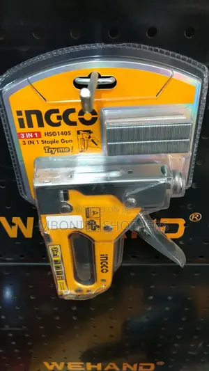 Ingco 3-in-1 Staple Gun - Orange