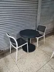 Plastic Dining Table and Chairs Set - 2