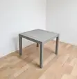 4-Person Plastic Dining Table - Gray - 1