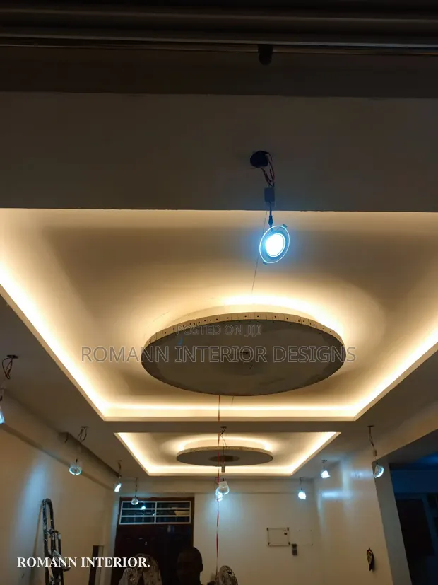 Gypsum Ceiling Design & Electrical Installation - 1