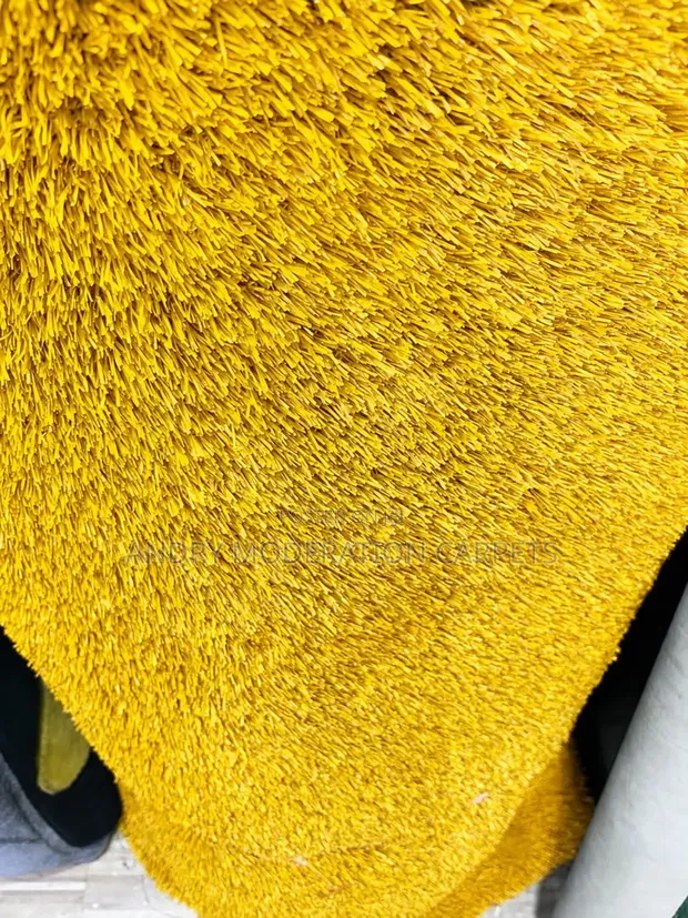 Executive Yellow Artificial Turf Grass Carpet - 1
