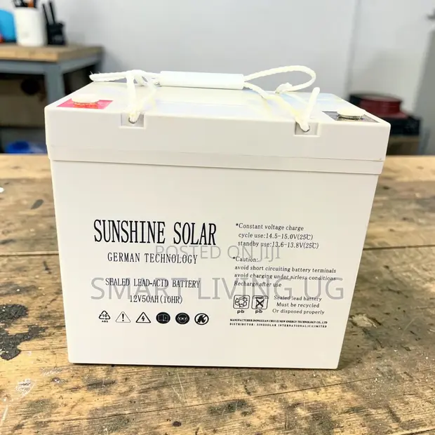 Sunshine 50Ah Solar Acid Battery - German Technology - 1
