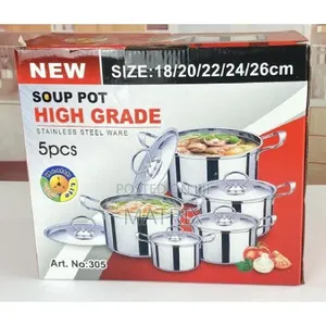 Set of 5 Stainless Steel Serving Dishes