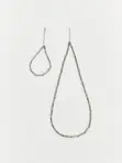 Men's Steel Chain Jewelry Set (Necklace & Bracelet) - 1