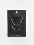 Men's Steel Chain Jewelry Set (Necklace & Bracelet) - 2