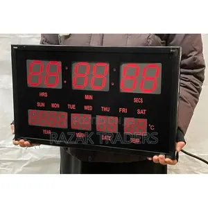 VIP Digital LED Wall Clock - Large 50x30cm