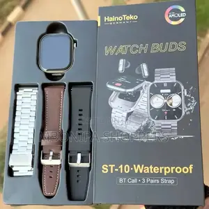 Haino Teko ST10 Waterproof Smart Watch with Integrated Earbuds