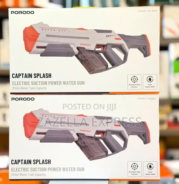 Porodo 2in1 Manual & Auto Electric Water Gun (350ml) - 1