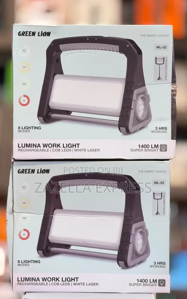 Green Lion Lumina Rechargeable LED Work Light 1400lm - 1