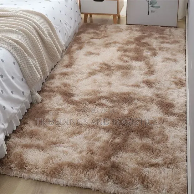 Patched Brown Centre Carpet - 1