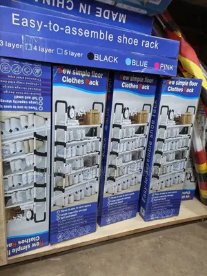 5-Layer Plastic Shoe Rack