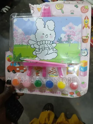 Baby King Kids Mini Canvas Painting and Coloring Board Set