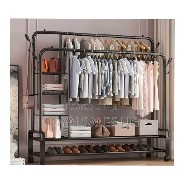 Classic Multifunctional Cloth and Shoe Rack - 1