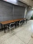 120cm Foldable Reading Table and 1 Chair - 2