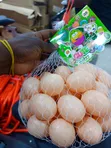 Peach-Colored Hollow Plastic Toy Eggs - 2