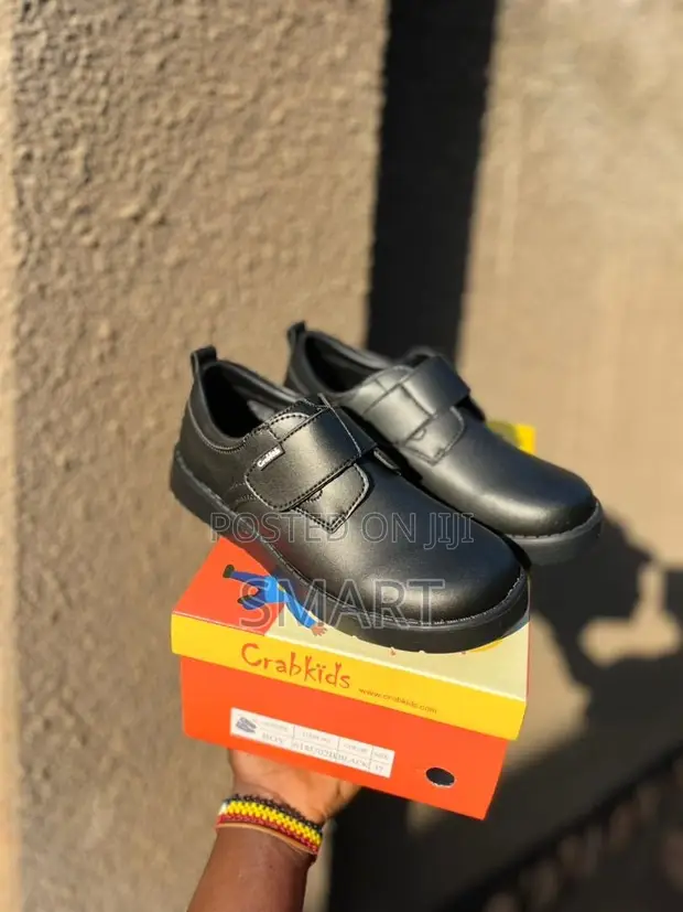 Clarks Black Leather School Shoes - 1