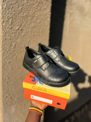 Clarks Black Leather School Shoes