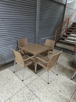 Beautiful Plastic Dining Table and Chairs