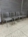 Brand New Plastic Chairs - Stackable, High Back - 1